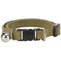 Trixie Cat Collar i Elastic Olive Green